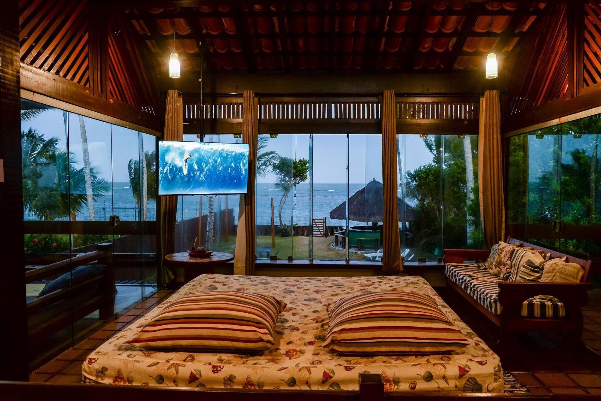 Casa de frente para a praia - Arraial d' Ajuda Porto Seguro Exterior foto